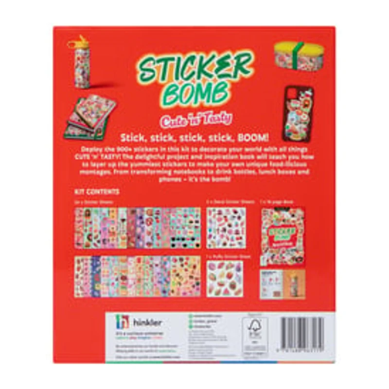 Sticker Bomb Cute & Tasty Puffy Stickers Book