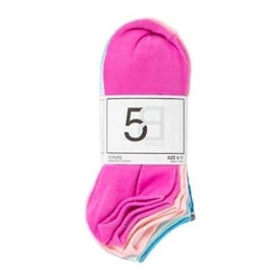 10-Pack Ladies Low-Cut Socks
