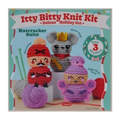 Itty Bitty Knit Kit Deluxe Holiday Set 3-Pack