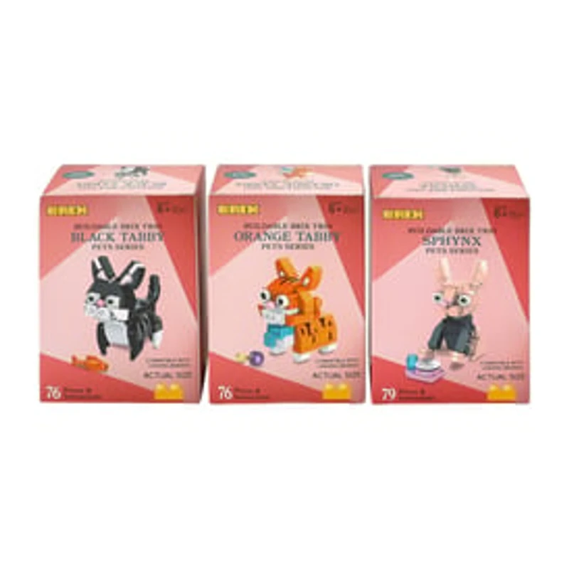 Brix™ Buildable Brix Trio Pets Series Toy Set (Styles May Vary)