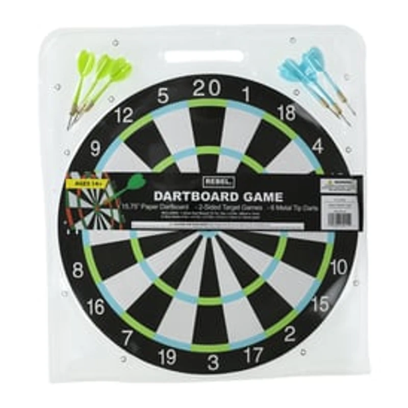 2-Sided Dartboard Game Set 16in