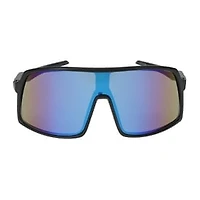 Young Mens Black Shield Sunglasses