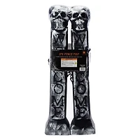 LED Fence Post Halloween Decor 2-Count
