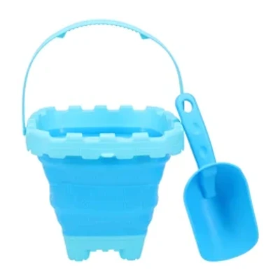 Beach Collapsible Bucket + Shovel Set
