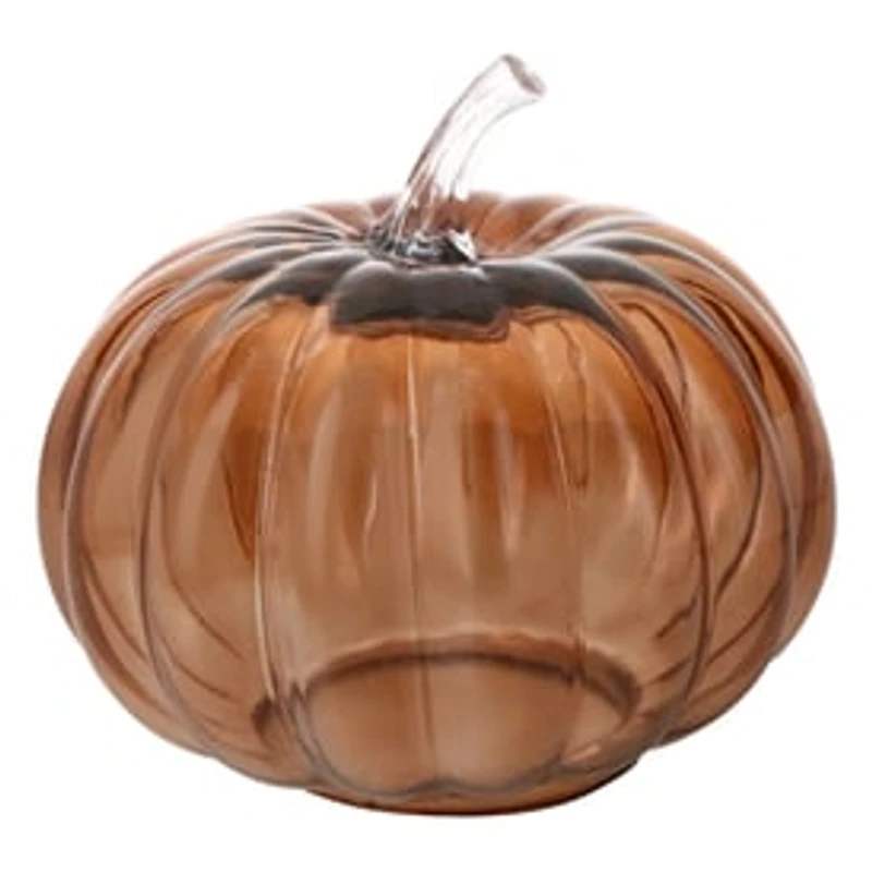 Decorative Glass Pumpkin 6in
