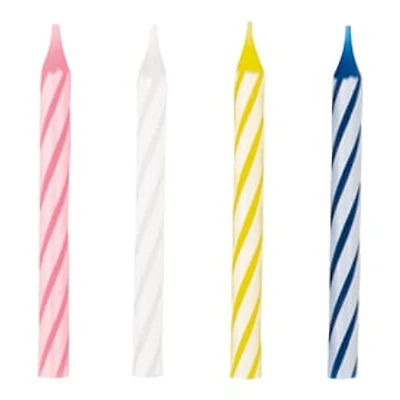 Swirl Birthday Candles 24-Count