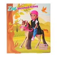 Zoe Horseback Riding Doll & Toy Horse Set