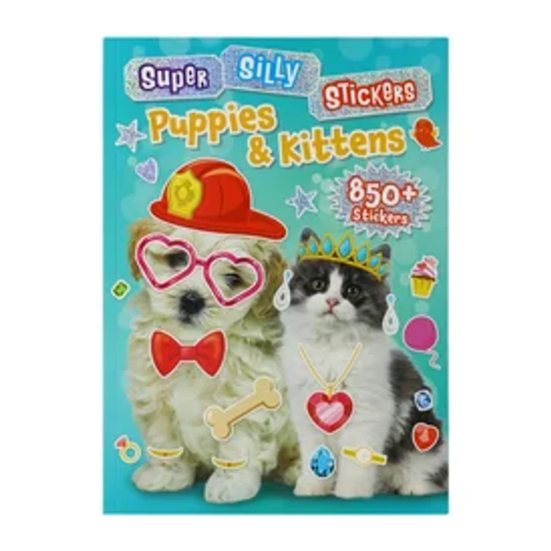 Super Silly Stickers Puppies And Kittens Sticker Book