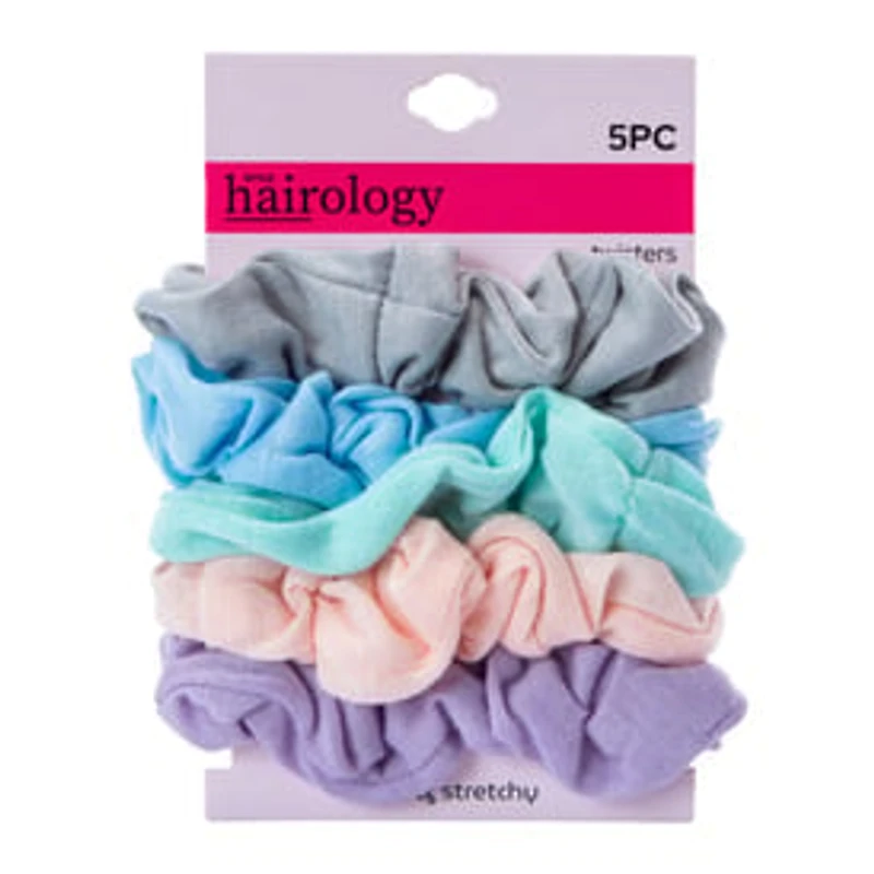 Jersey Fabric Scrunchie Set 5-Count