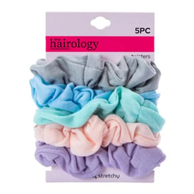 Jersey Fabric Scrunchie Set 5-Count