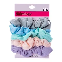 Jersey Fabric Scrunchie Set 5-Count