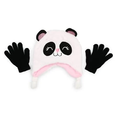 Kid's Winter Hat & Gloves - Panda