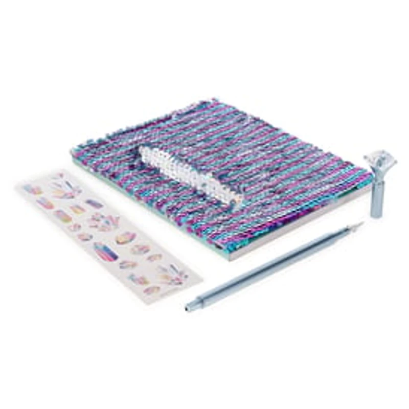 My Sequin Diary Set w/ Flip Journal & Accessories
