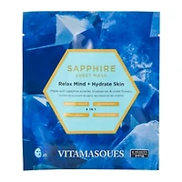 Sapphire Gemstone Face Sheet Mask