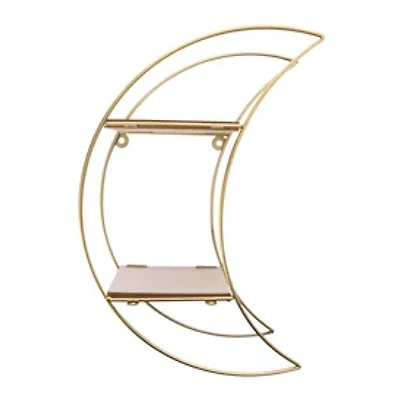 Metal Moon Shelf 9.05in X 14in