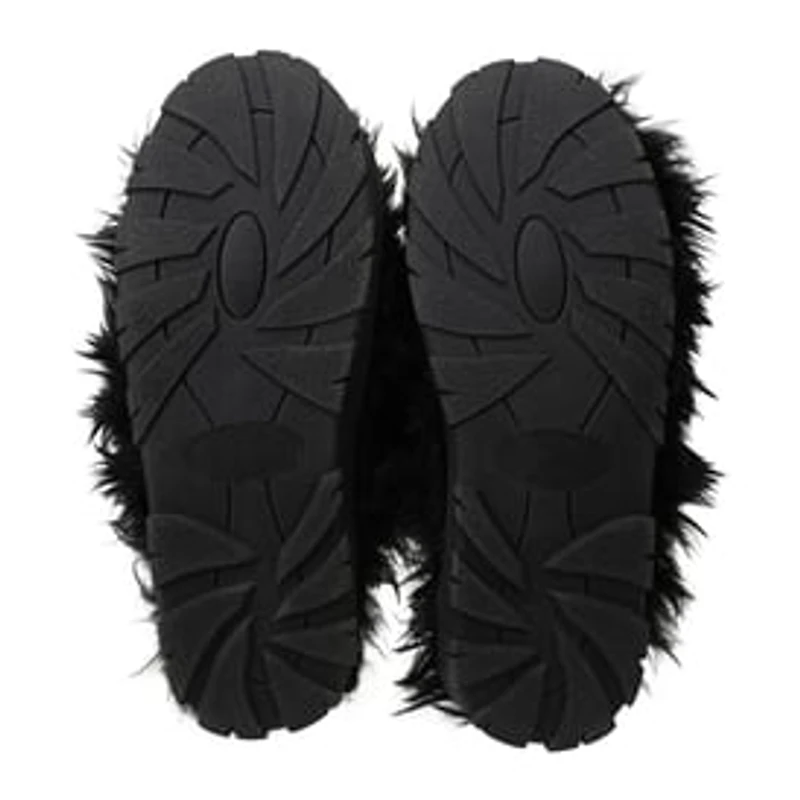 Ladies Faux Fur Fuzzy Slippers