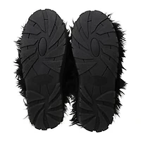 Ladies Faux Fur Fuzzy Slippers