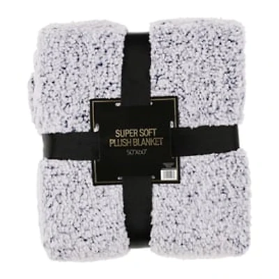 Marled Super-Soft Plush Sherpa Blanket 50in x 60in