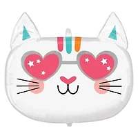 INFLATED Cat Shaped Balloon 28in