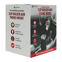 Car Cup Holder & Phone Mount 2-In-1 Set
