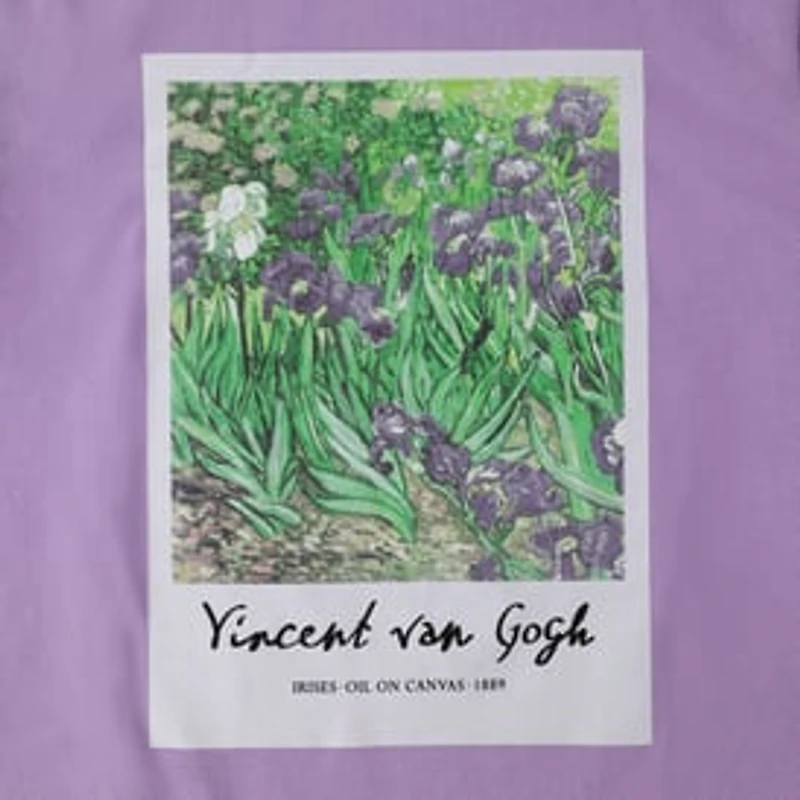 'Vincent van Gogh Irises Oil on Canvas 1889' Graphic Tee