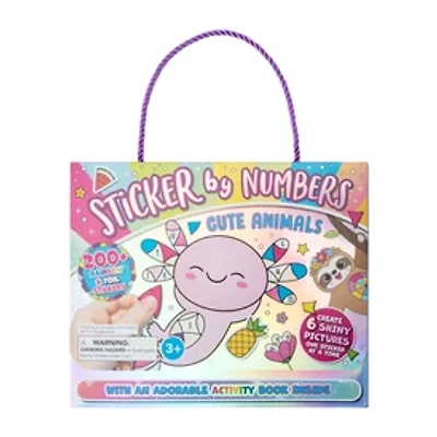 Sticker By Numbers Cute Animals Set