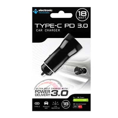 18W USB-C Ultra Fast Car Charger