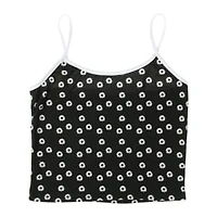 Juniors Blue Tie Dye Spaghetti Strap Tank Top