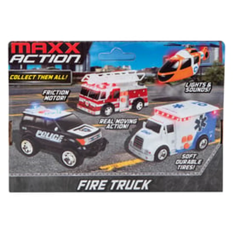 Fire Truck Friction Vehicle