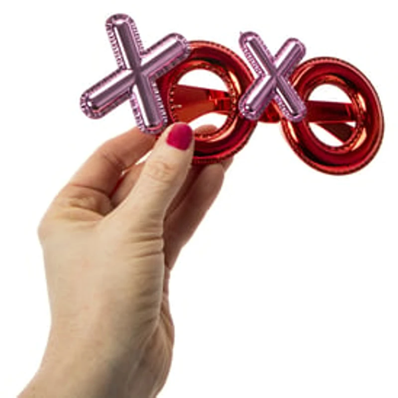 Valentine's Day XOXO Novelty Glasses