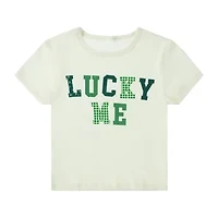 Juniors Lucky Me Graphic Tee