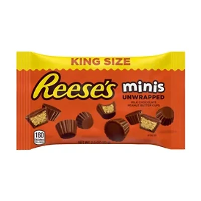 Reese's® Minis Unwrapped Peanut Butter Cups King Size Bag 2.5oz