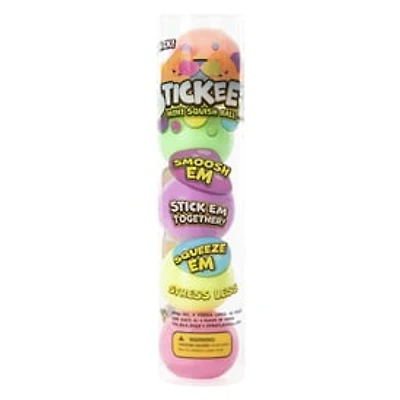 Stickeez Mini Squish Balls 5-Pack - Pastel