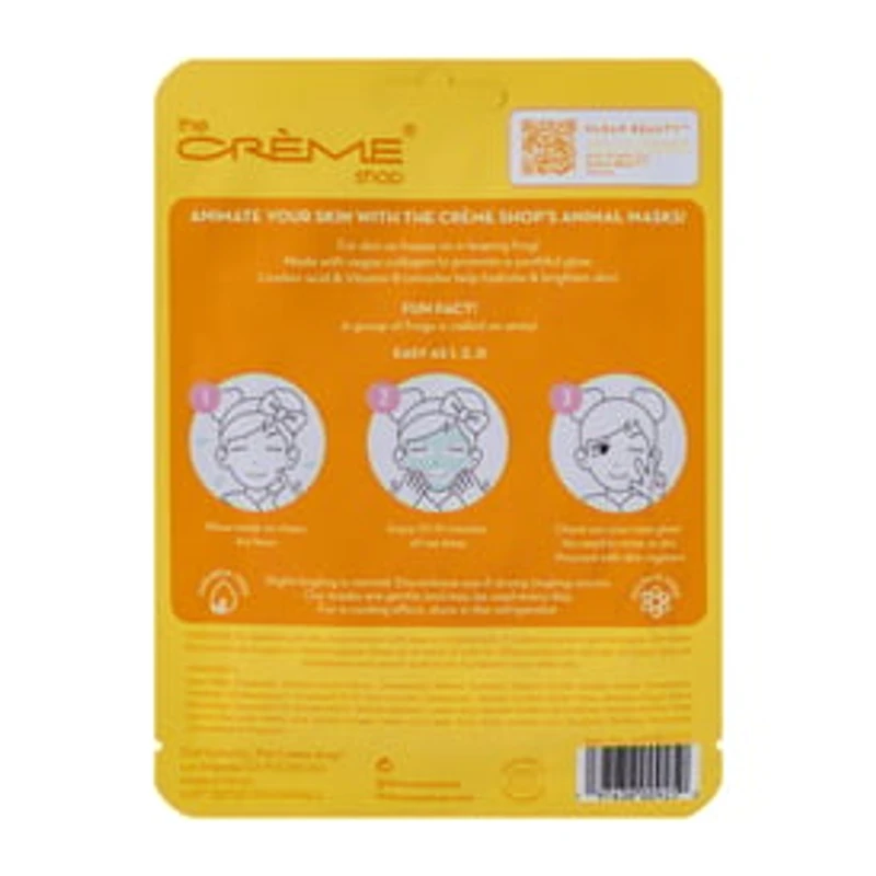 Klean Beauty™ The Crème Shop® Be Hoppy, Skini Animated Frog Face Mask