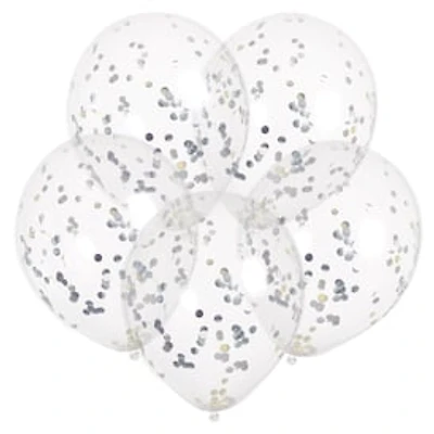 Confetti Balloons 5-Count - Foil