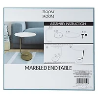 Marble End Table 13.38in x 13.38in