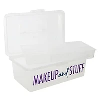 Makeup Organizer Box With Tray 9.6in x 5.6in