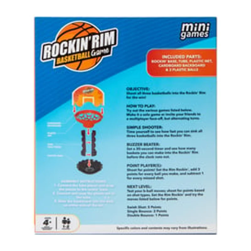 Rockin'Rim Basketball Mini Game Set