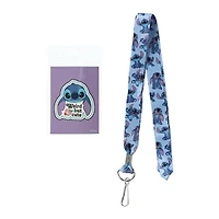Disney Stitch Lanyard With Badge Holder