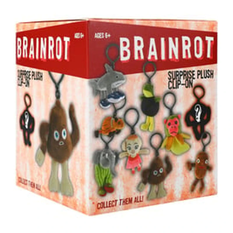 Brainrot Surprise Plush Clip-On Toy (Styles May Vary)