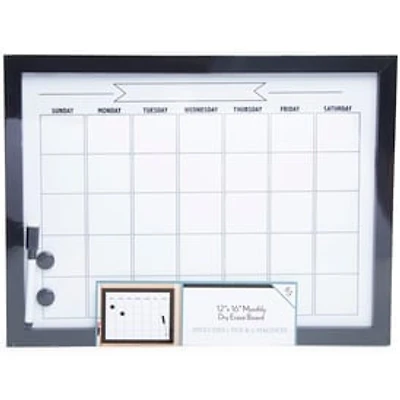 Dry Erase Monthly Calendar 12in x 16in