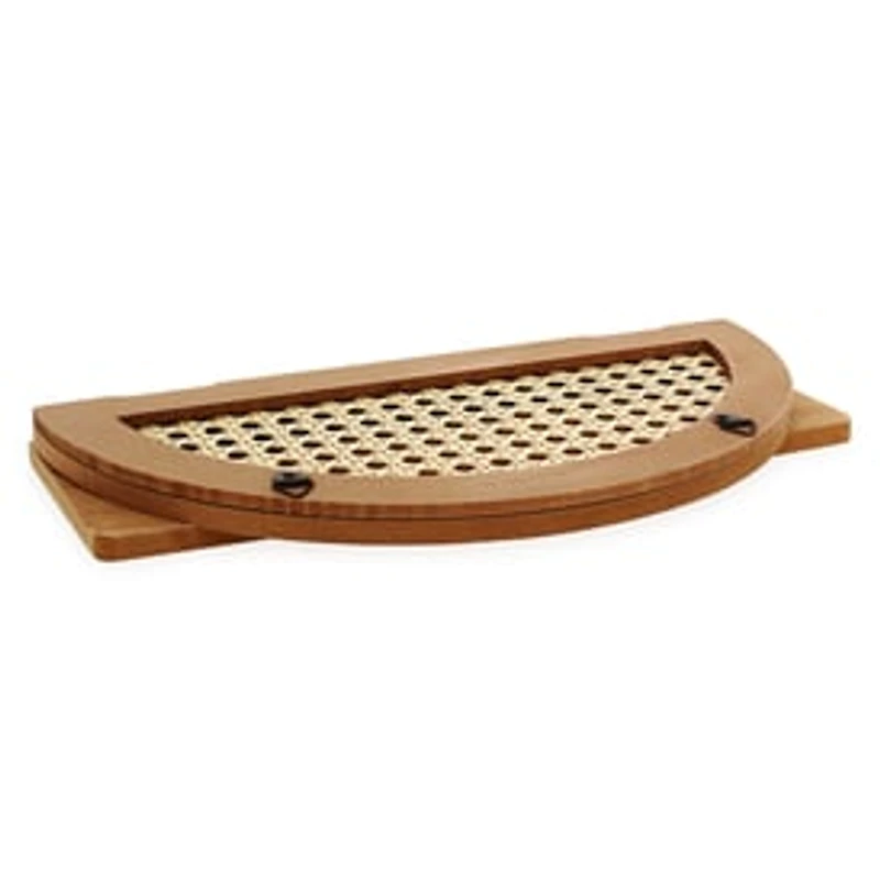 Foldable Rattan Shelf 4in x 11in