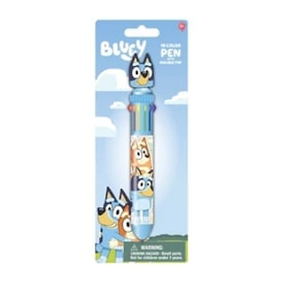 Character 10 Color Pen With Molded Top