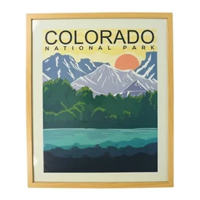 Framed Travel Poster Wall Art 20in x 24in