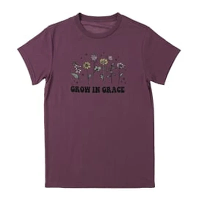 Grow Grace' Floral Graphic Tee