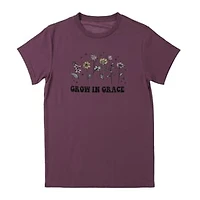 Grow Grace' Floral Graphic Tee