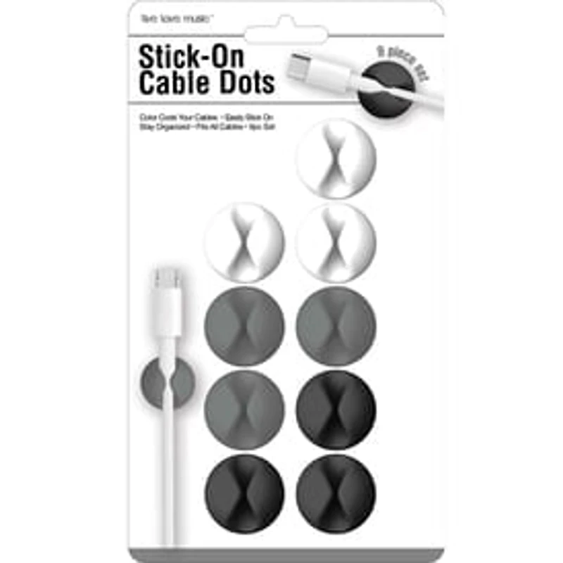Stick-On Cable Dots Organizers 9-Count