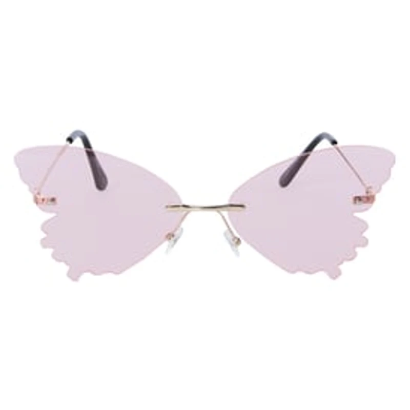 Ladies Frameless Butterfly Shaped Sunglasses