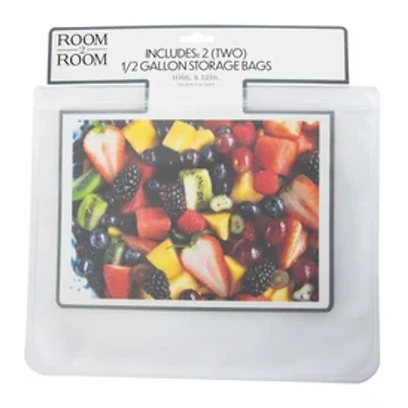 Reusable Half-Gallon Storage Bags 2-Count