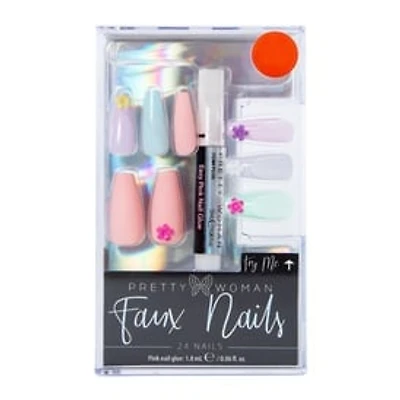 Pretty Woman Faux Nails With Nail Glue 24-Count